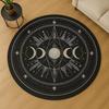 Moon Phase Round Rug Whimsigoth Celestial Decor Living Room Decor Sofa Rug Bedroom Bedside Rug Coffee Chair Basketry Floor Mat