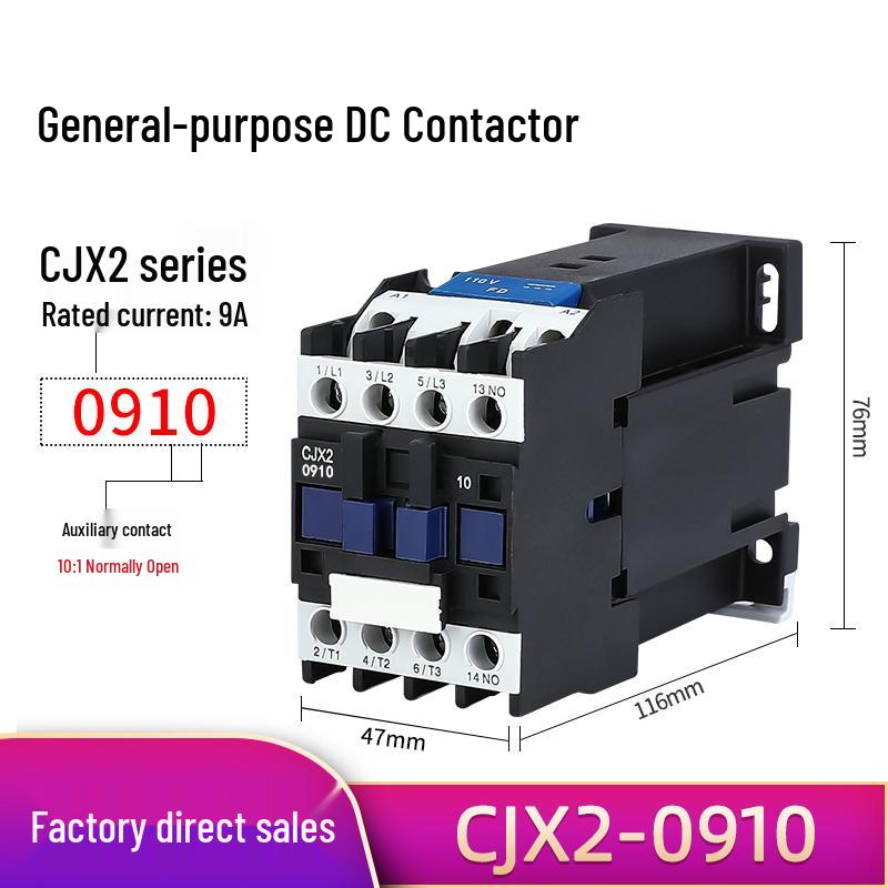 DC 24V Contactor CJX2 Series: 1210Z, 1810Z, 2510Z, 3210Z, 5011Z, 6511Z, 9511Z