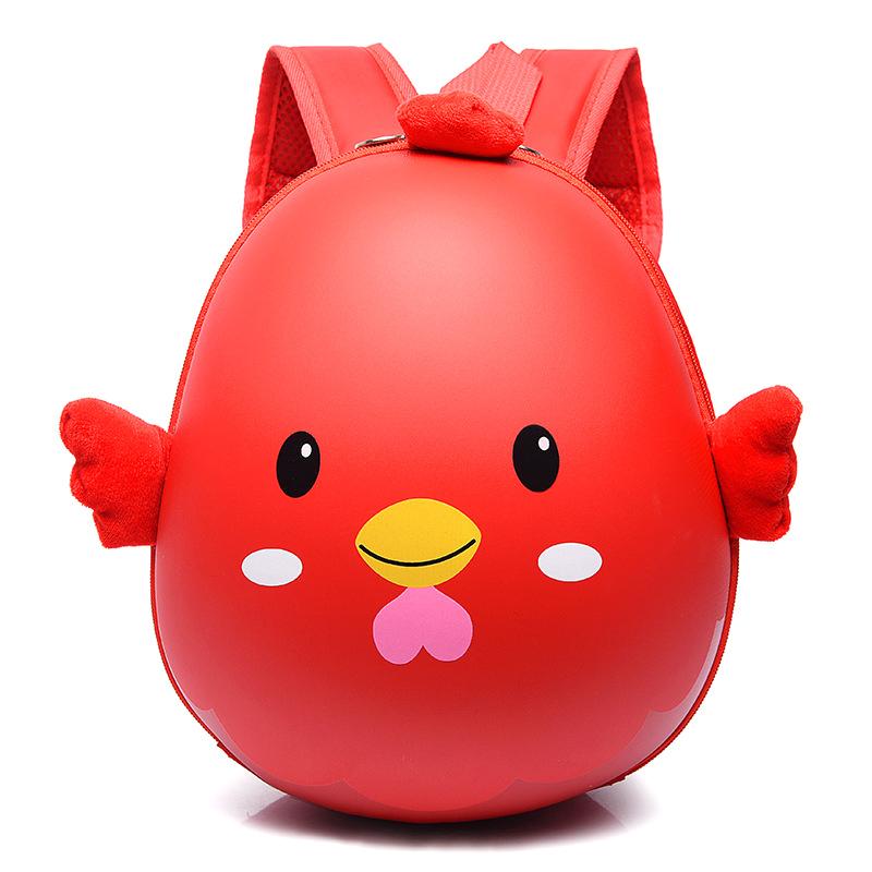 Cartoon Chicken Kids Rucksack Waterproof Adjustable Shoulder Backpack Wear Resistant for Primary School Students Daily Use