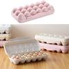 2Pcs Egg Organizer 18 Hole Plastic Storage Box Refrigerator Friendly Size Stackable Freshness Preserving Egg Container Anti