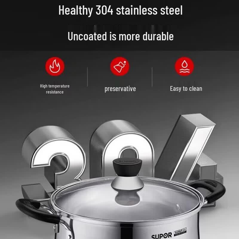 SUPOR 304 Stainless Steel Soup & Stew Pot