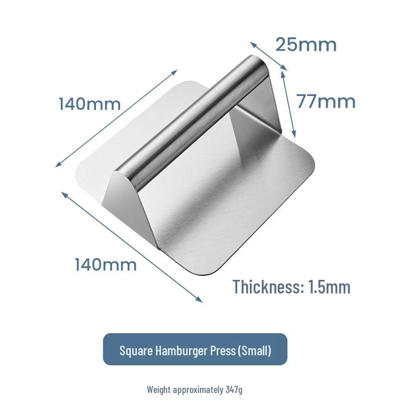 Stainless Steel 430 Manual Hamburger Patty Press for Home Use