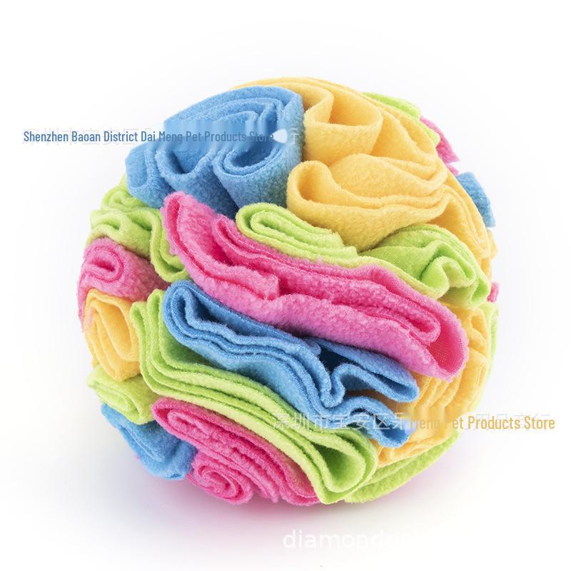"Upgraded Dog Snuffle Ball - Interactive Pet Sniffing Toy for Snacks"