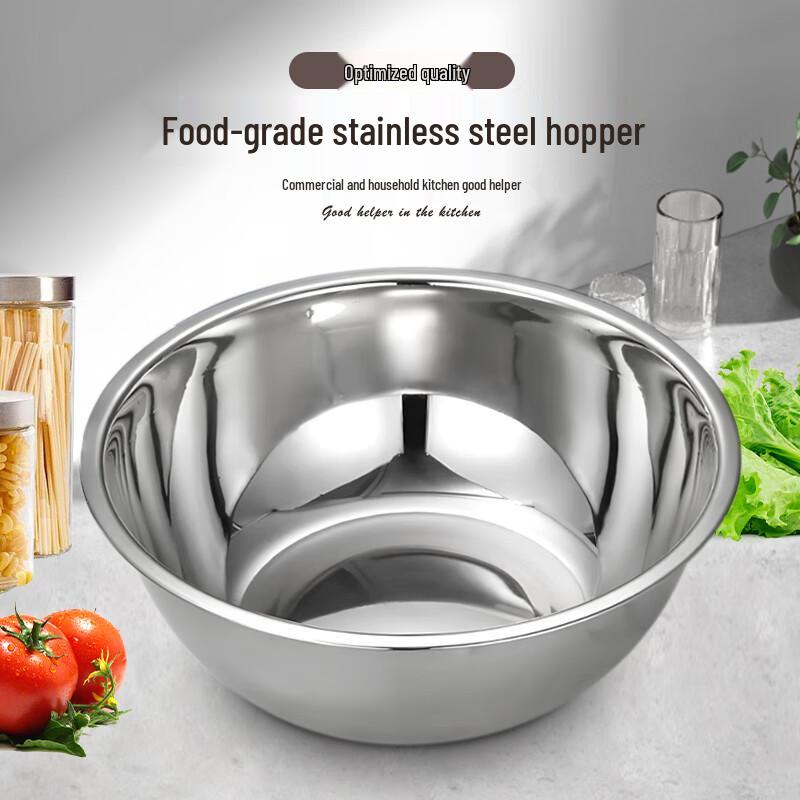Thickened Stainless Steel Deep Bowl