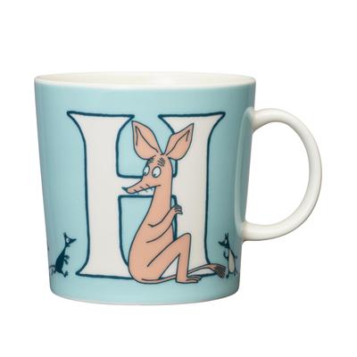 [Offiziell importiert] Arabia Moomin von ARABIA Becher, 0,4 l, Alphabet-Kollektion "H" Moomin Geschirr 1066901