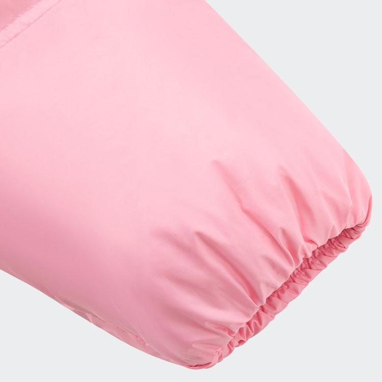 Adidas Originals Short Down Puffer Jacket Three Stripe Logo Sports Long Sleeve Bread Down Jacket Women Jacket Light-Pink JE6040