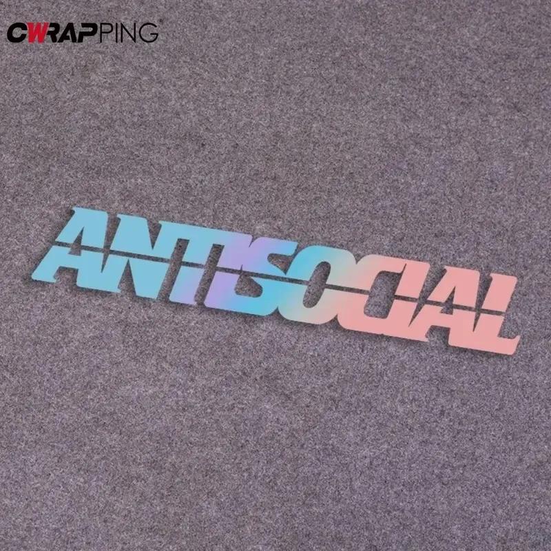 Car Antsocial Sticker Personalized Letters Waterproof Vinyl Windshield Decoration for Car Styling Decor Accessories