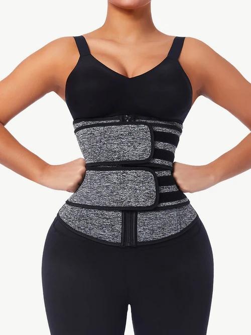HEXIN High Waist Tummy Control Slimming Belt Breathable Latex Waist Trainer for Women Nonwoven Waist Cinchers for Adults S