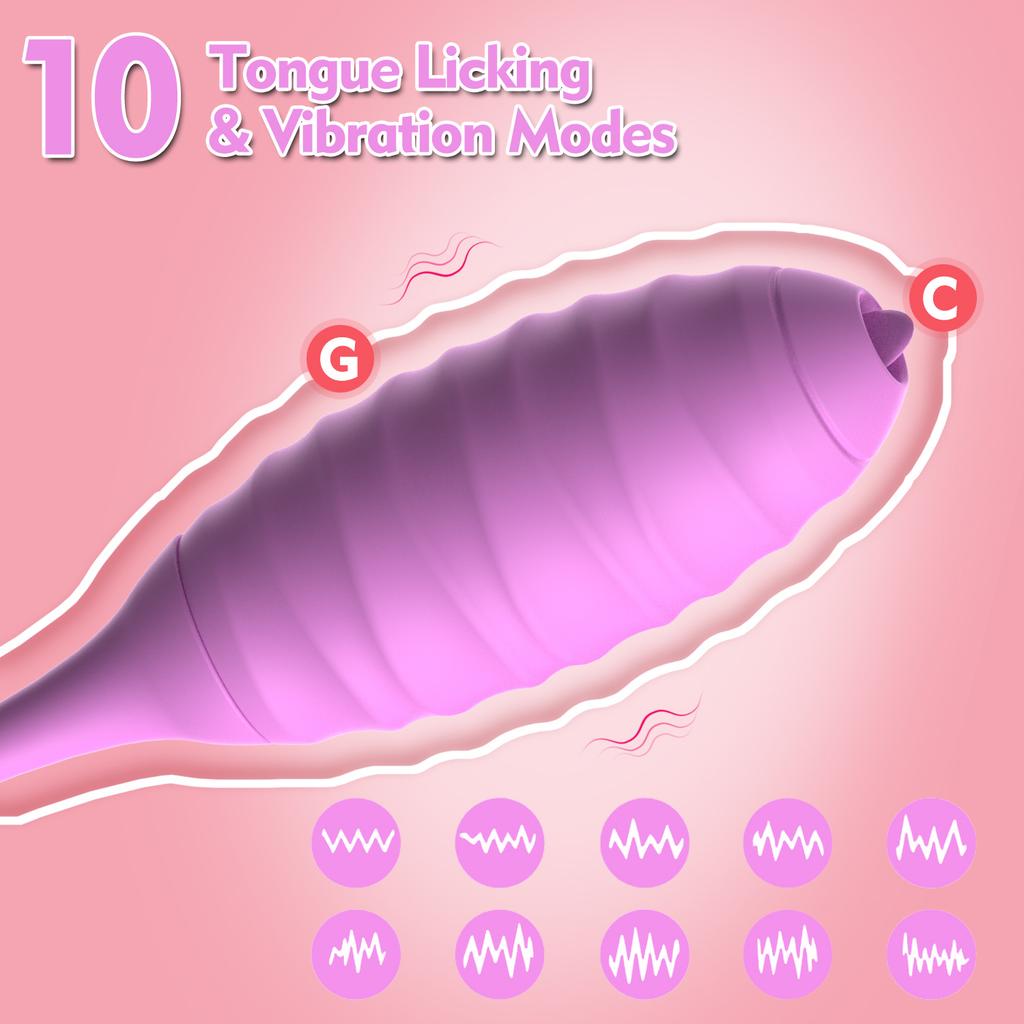 Women Tongue Masturbation Vibrator Vaginal Clitoral Licking Massager Nipple G-spot Vacuum Stimulator Female Couple Adult Sex Toy