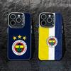 Coole K-Türkei Fenerbahce-Muster Handyhülle Für iPhone 17,16,15,14,13,12,Pro MAX Schwarz Matt Stoßfeste Abdeckung