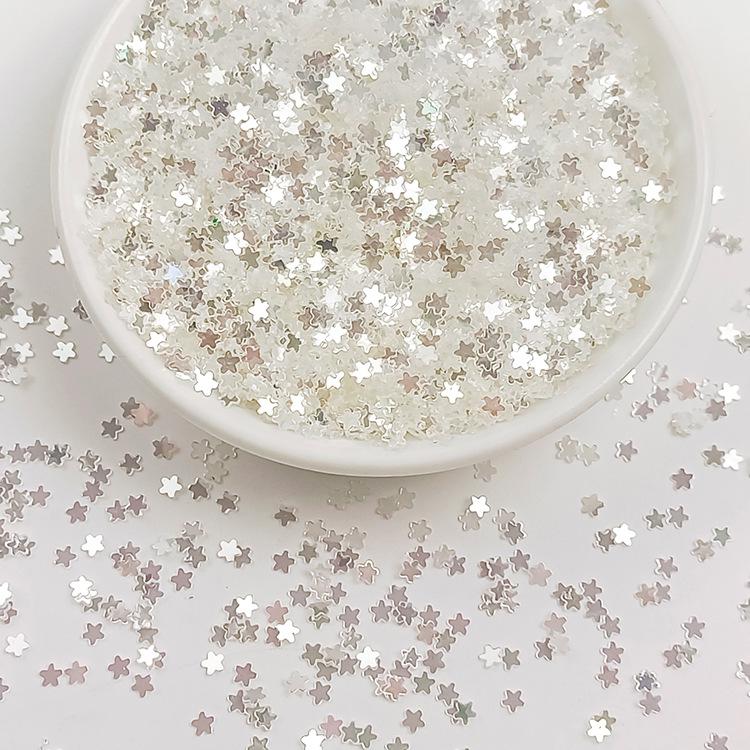 Irregular High-Flash Silver Crystal Sequin Jewelry DIY Accessories