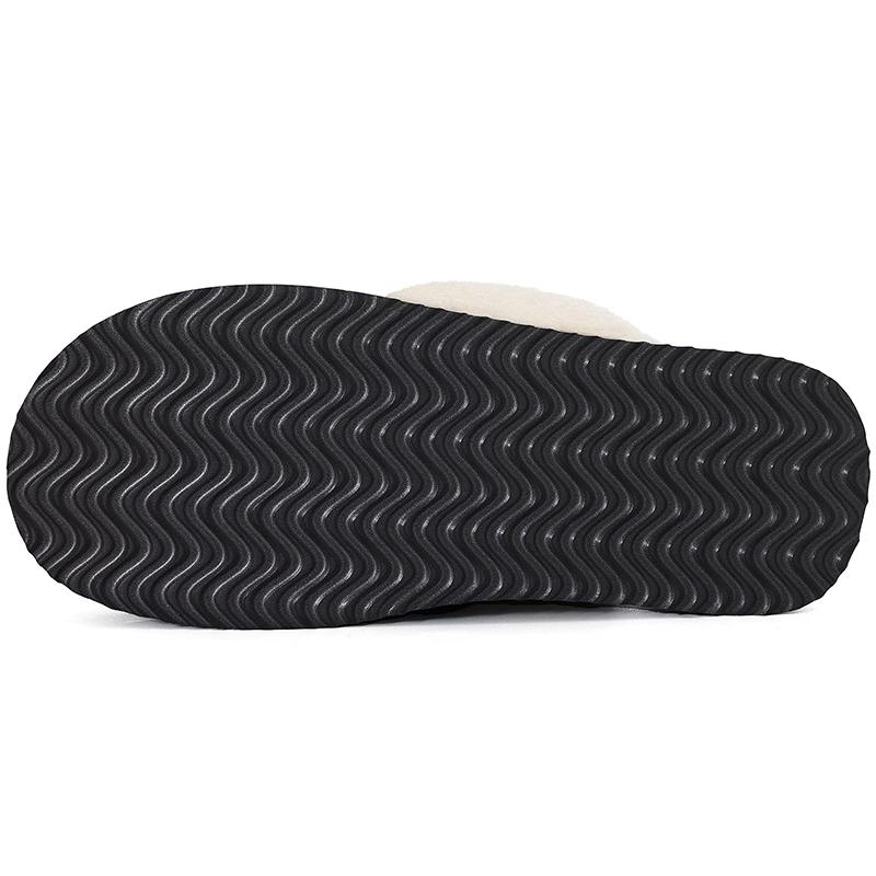 Fashion Kidmi Women's Fuzzy Platform Slippers with Fluffy Memory Foam News Thick-soled Soft Comfortable Winter Women Slippers Home Shoes