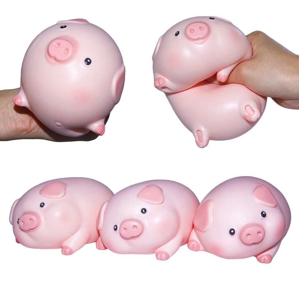 Soft  TPR Pig Pinch Le Cute Squishy Fingertip Toy Creative Pig Squeeze Toy  Boys Girls