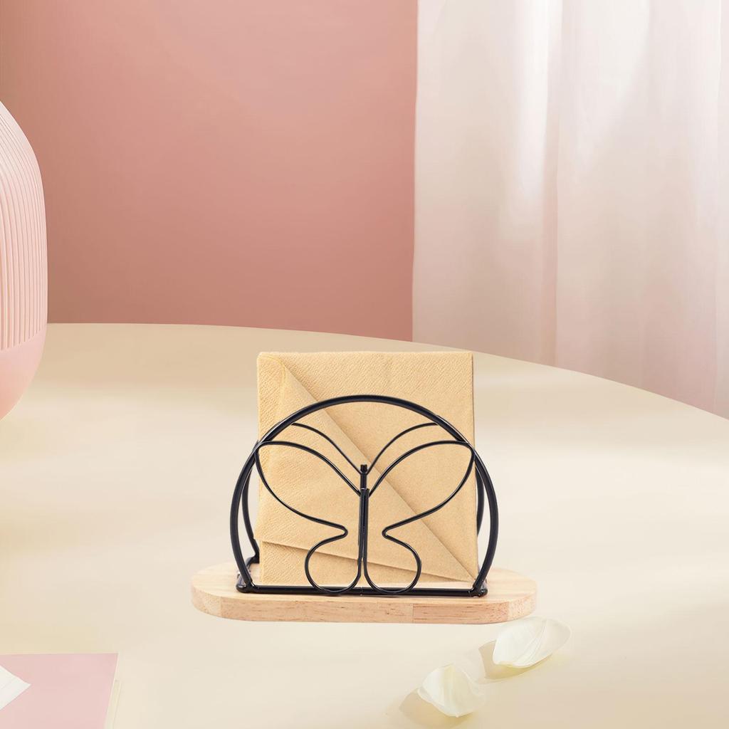 Napkin Holder with Metal Wire Napkin Storage Box for Countertop Home Kitchen
