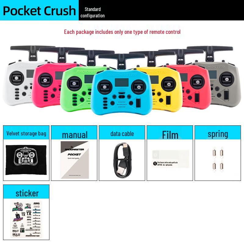 

LINKTACHI RADIOMASTERPOCKET ELRS Hall Gimbal Remote Controller