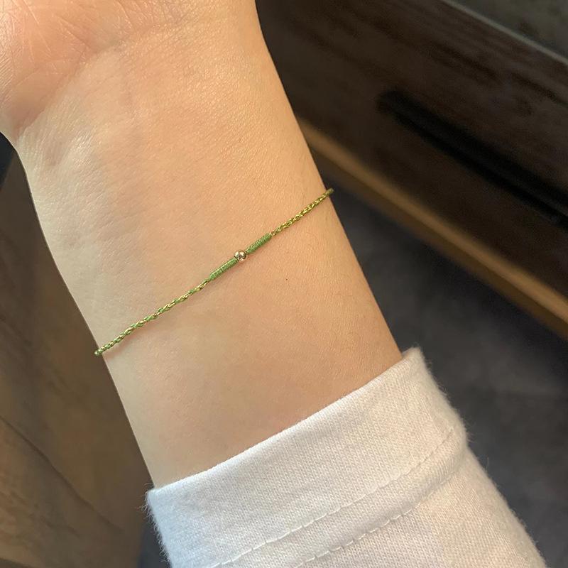 Exquisite Braided Twist Rope Color Bracelet For Lady Wrist Accessories Popular Lady Hand Woven Chain Bracelet Women Jewelry Gift