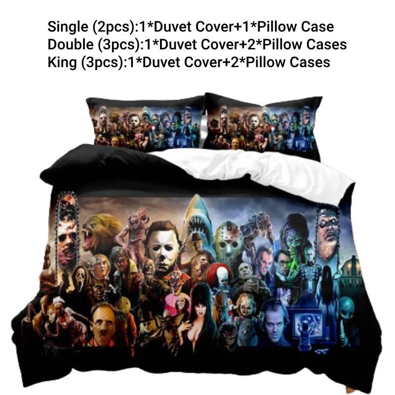 

Terrifying Character Series Wish Foreign Trade Bedding Set Style H,Single