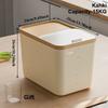 Food Grade Sealed Slide-Out Rice Container Safe Moisture Proof Grain Flour Pet Food Storage Bin for Home Kitchen Organization
