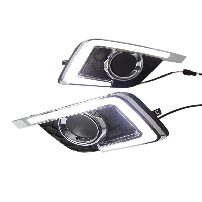 LED Daytime Running Lights for 2013, 2016, and 2019 Nissan Sylphy - Large C-Shaped Design