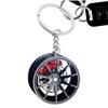 Wheel Hub Metal Keychain, Wheel Hub Keychain | Metal Wheel Rim Keychain - Creative