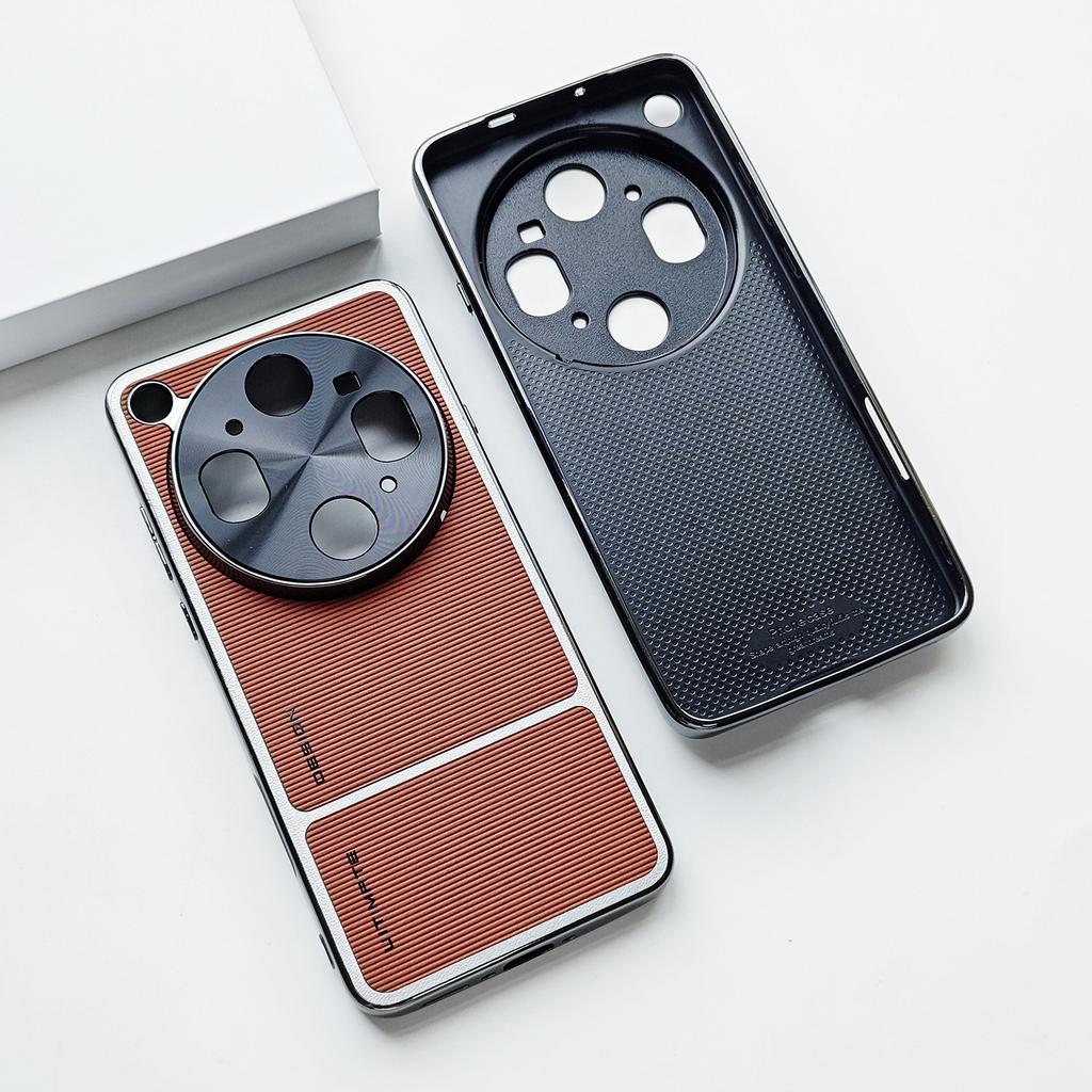 For Oppo Find X9 Ultra Case Sleek Delicate Ultimate Design Leather Comfortable Grip Heat Dissipation Fashionable Cover