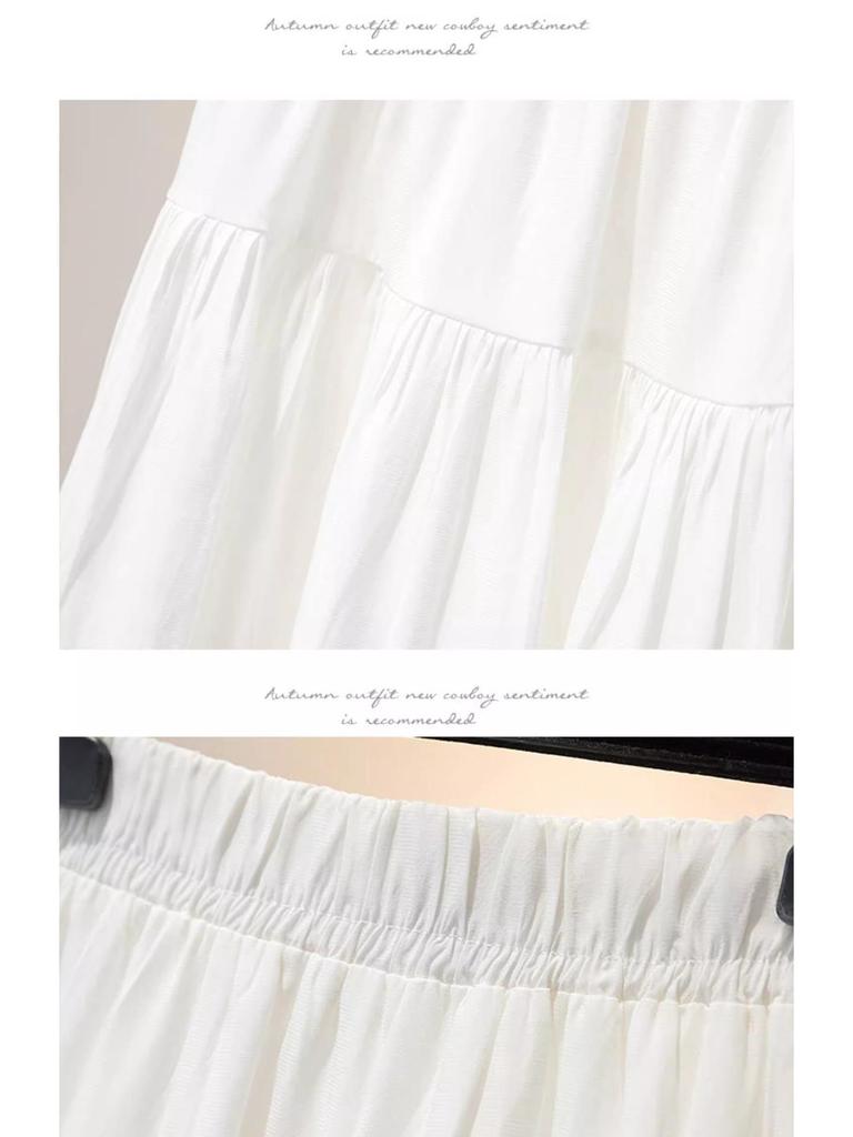 Women's Plus Size A-line Pleated High Waist Short Skirt - Summer 2025 Collection