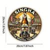 Segno in Latta Metallico Birra Decorazione Murale 20x30cm