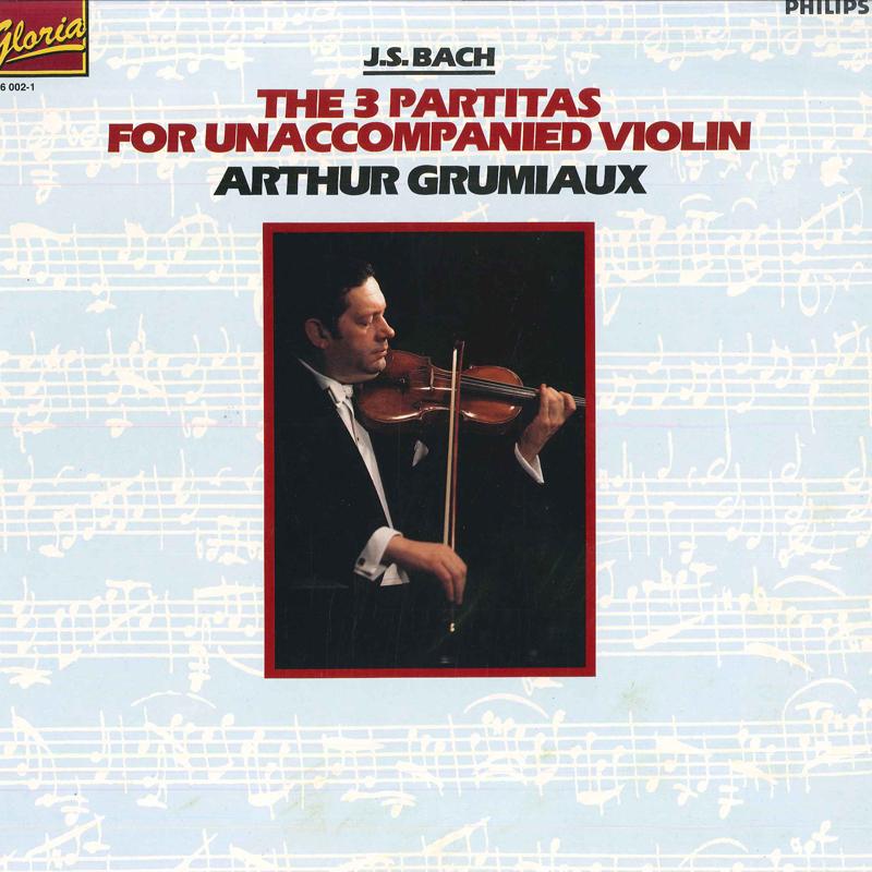 LP Record ARTHUR GRUMIAUX J.S. Bach Complete Unaccompanied Pa 4160021 PHILIPS 1961 Japan Classical Used