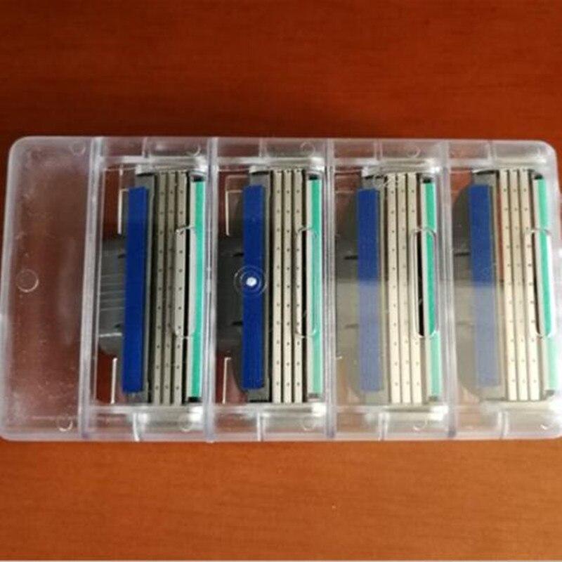 New 8Pcs Men's Quality Manual Care Professional Shaving 3 Layers Razor Blades Compatible for Gillettee Mache 3