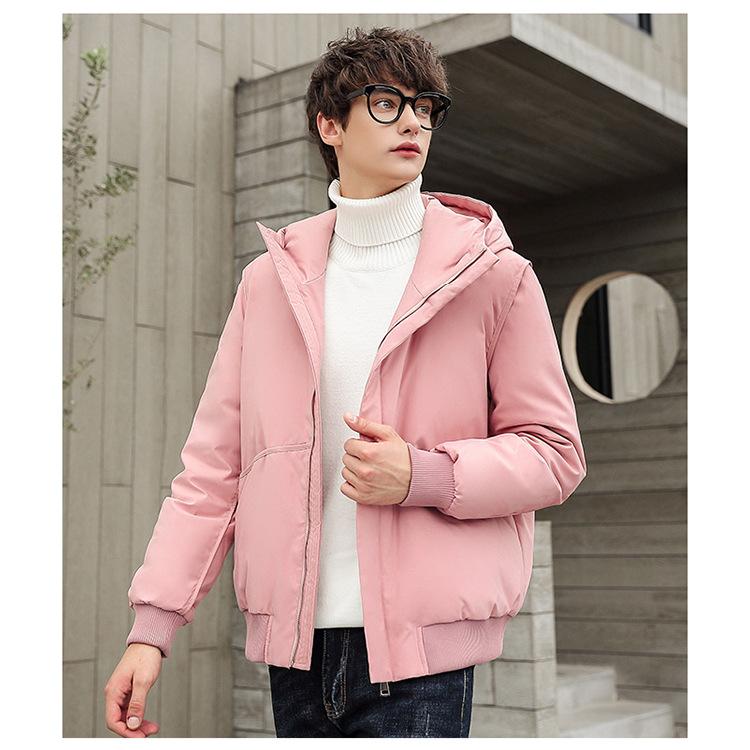 Neue Herren Kurzdaunenjacke Pärchenjacke Studentenjacke Koreanische Version Lässiger Kälteschutz