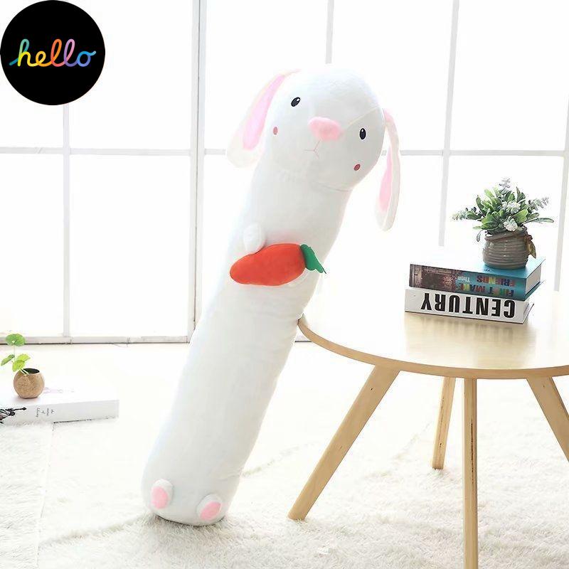 Long Strip Pute Sylindrisk Plysj Sovepute Avtagbar Vaskbar Seng Sovepute