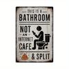 Pc Vintage Blechschild Dies ist ein Badezimmer, kein Internetcafé Getrennte Wandkunst Dekoration für Zuhause Bauernhaus Waschraum Bad