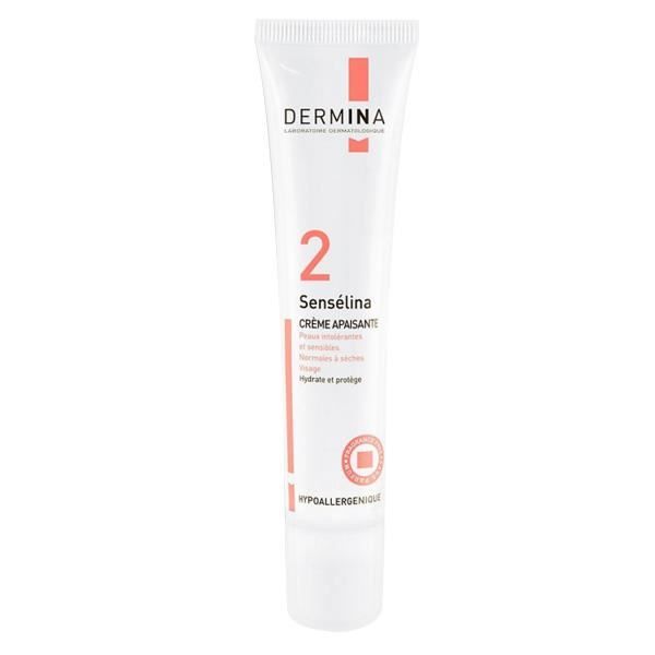 Crème Apaisante - Dermina - Sensélina - 40ml - Hypoallergénique - Peaux Sensibles