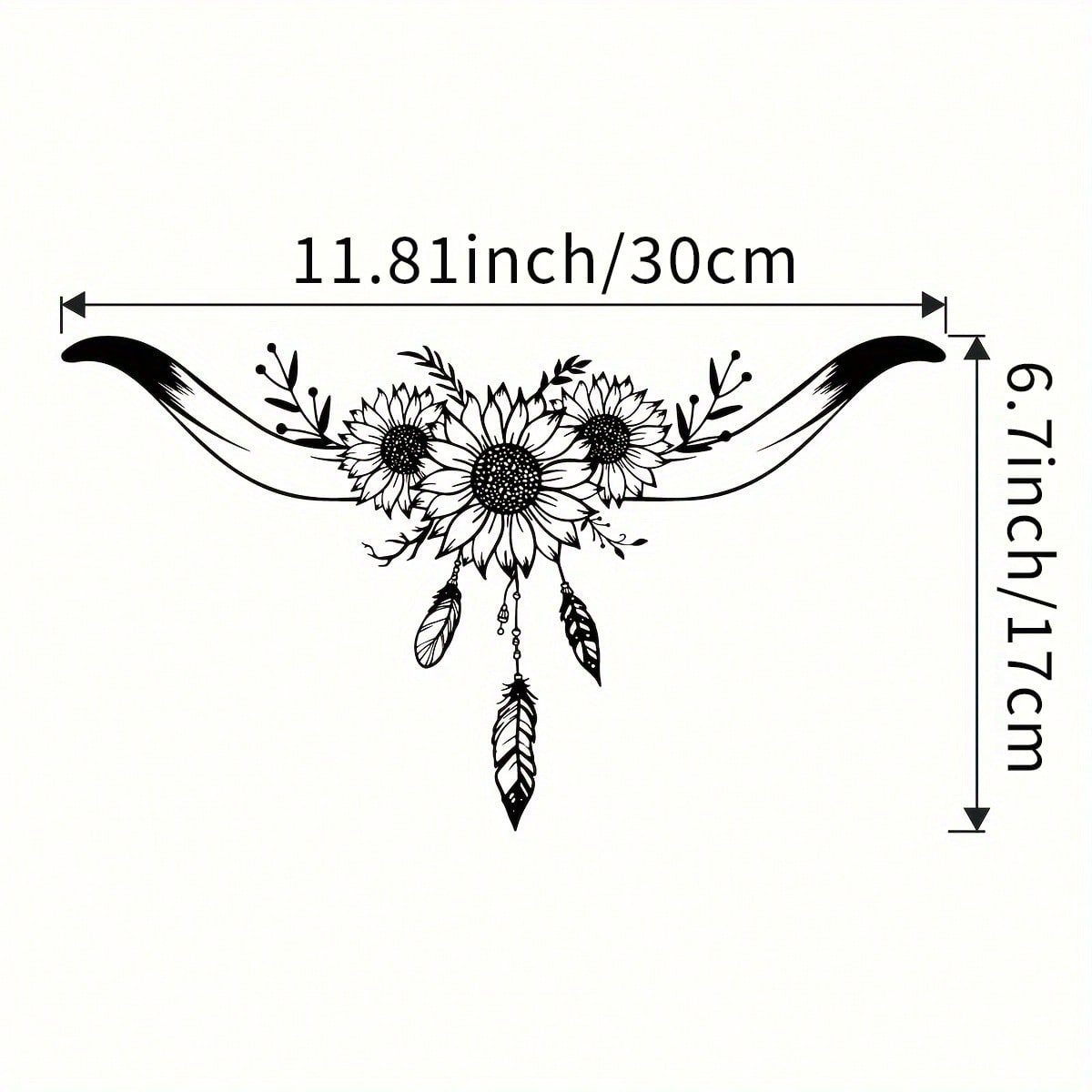 Vintage Metal Cow Skull Wall Art Iron Rustic Texas Longhorn Home Decor разноцветный