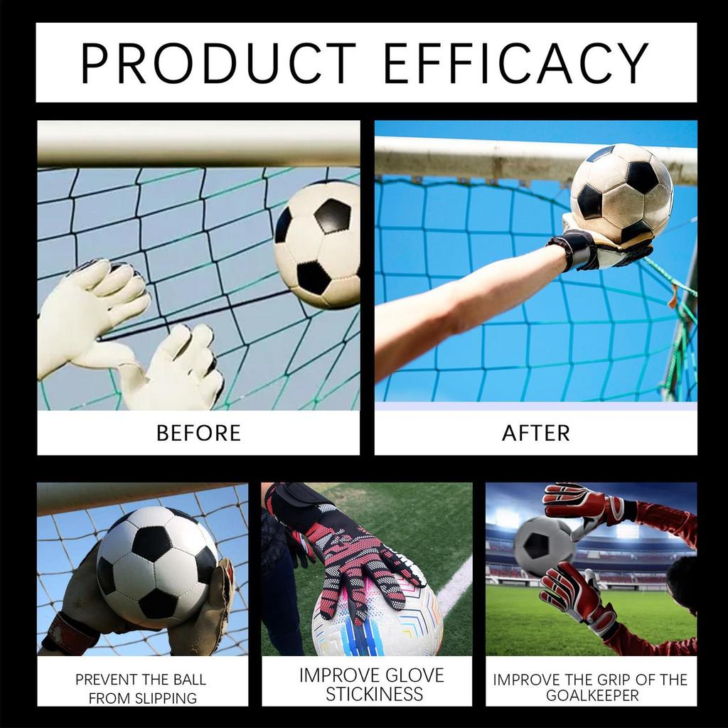 30ml Grip Spray for Football Gloves Safe Goalkeeper Gloves Spray Gloves Wash & Prepare Effective Protective Glove Grip Sprays