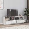TV Cabinets 2 pcs White 67 x 39 x 44 cm Steel