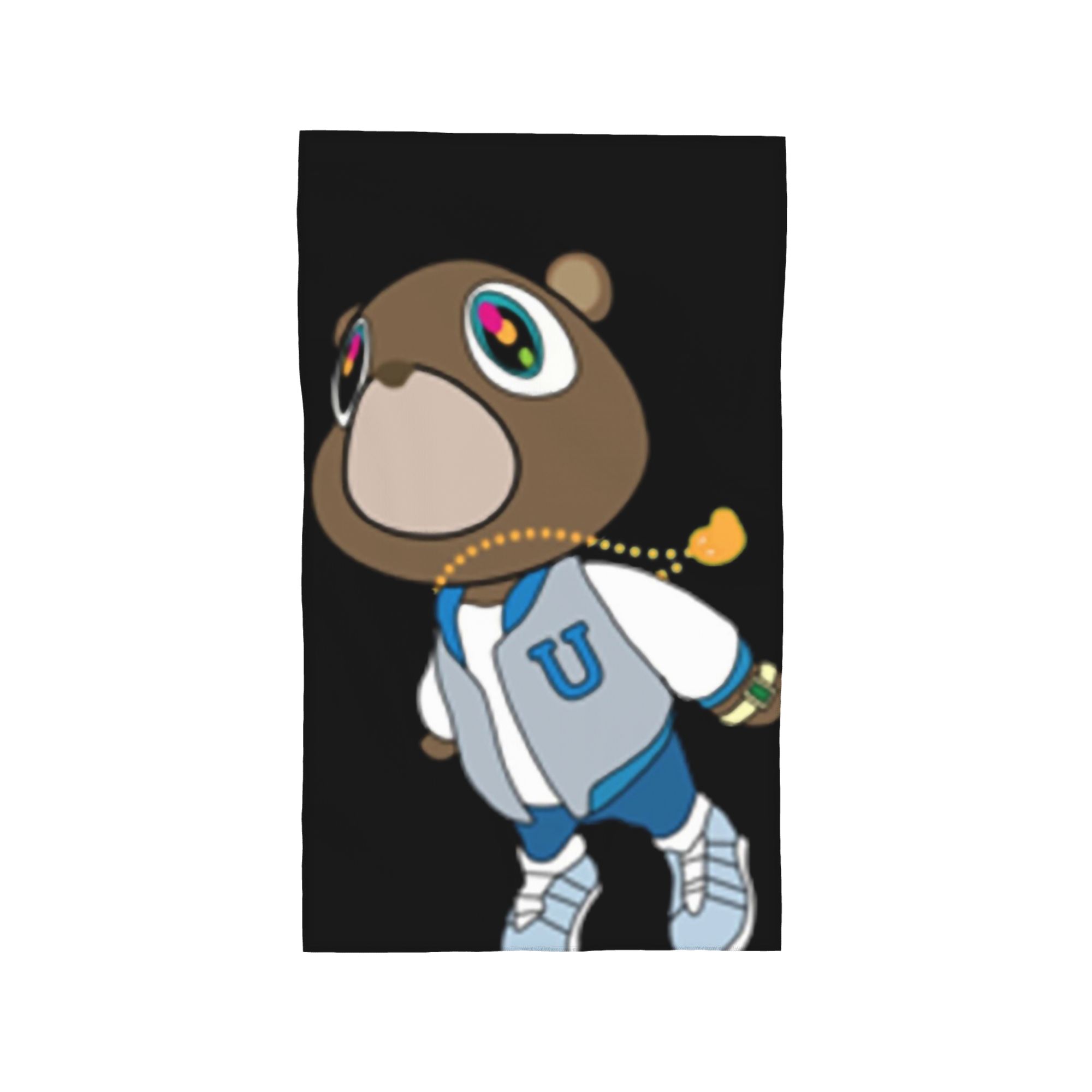 

Kanye West Dropout Bear Chicago Vintage Graduation Soft Face Towel Quick Dry Pool Bath Cotton Towels Absorbent Quick W40*H60(CM)