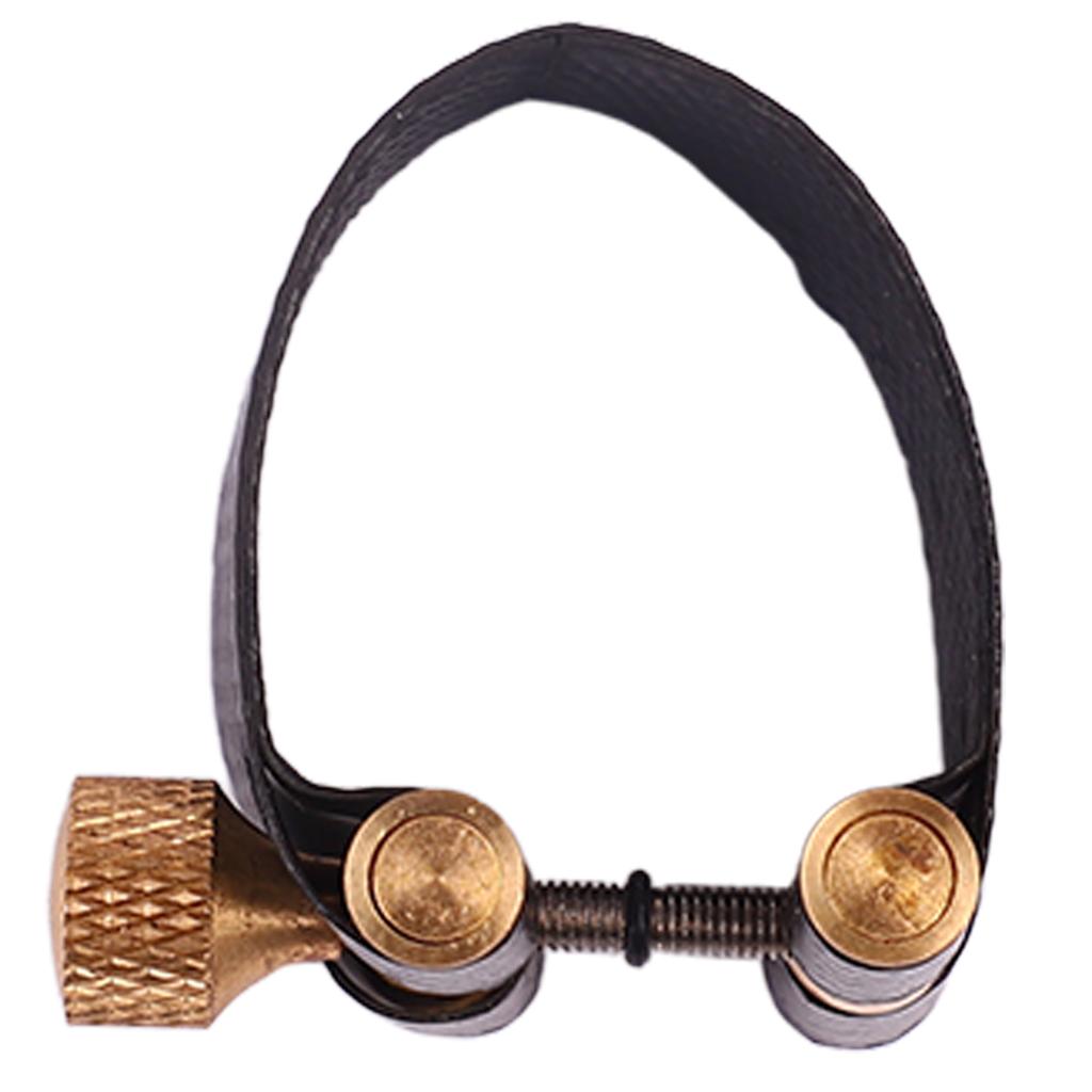Saxophone Ligature Fastener Adjustable Screw Uniform Sound Sax Ligature Replacement Black Tenor
