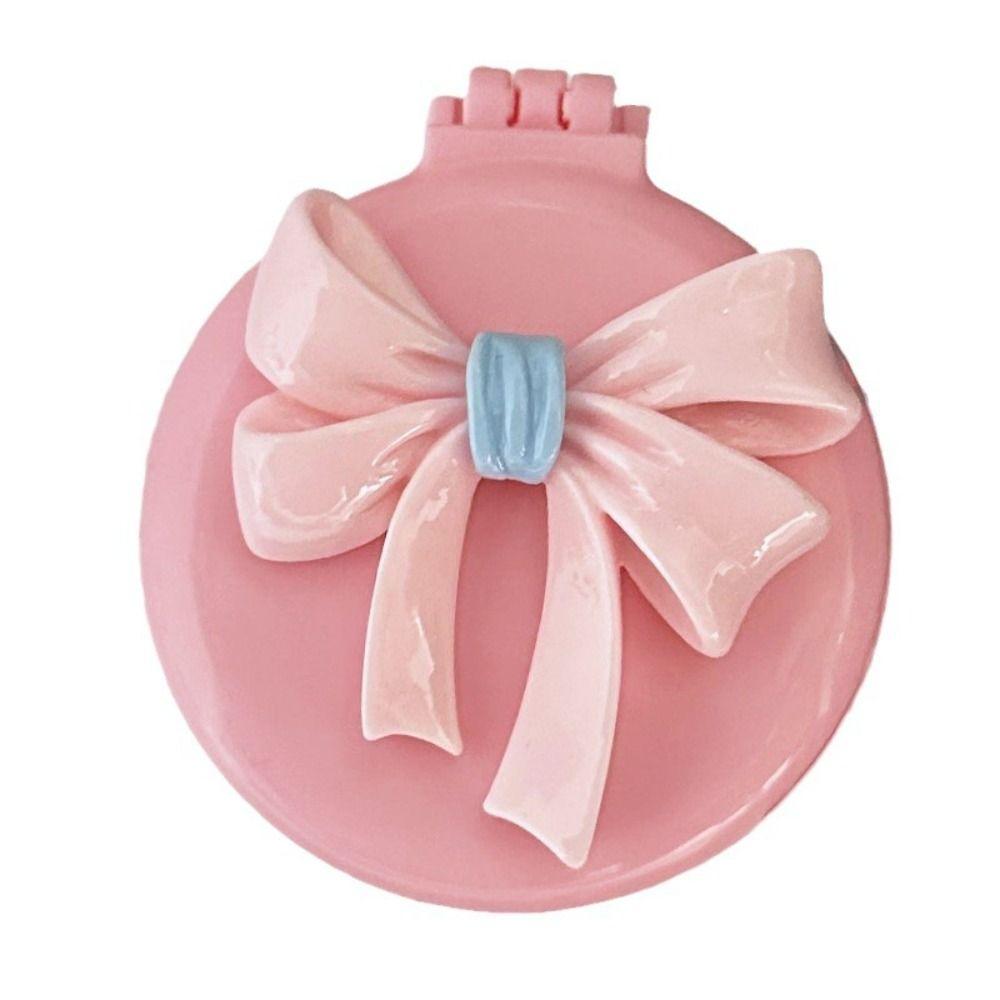 Compact Handle Comb Pink Air Cushion Comb Portable Massage Comb Girl