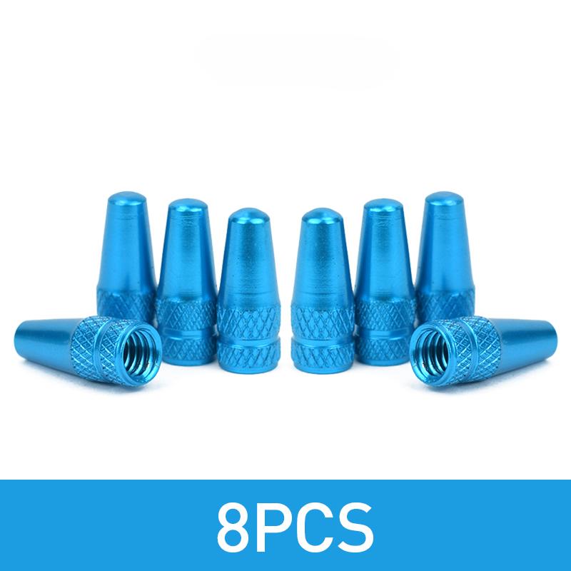 4/8pcs Aluminum Alloy Bicycle Tire Prest Valve Cap MTB Road Bike Covered Protector Road MTB Tyre Dustproof Bike Presta Valve