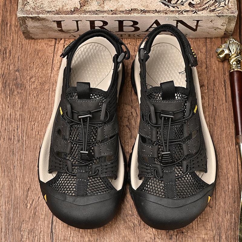 Beach Shoes Men's 2025 New Summer Breathable Outdoor Bag Head Sandals Men's Non-slip Versatile Casual Shoes Large Size Men's Shoes