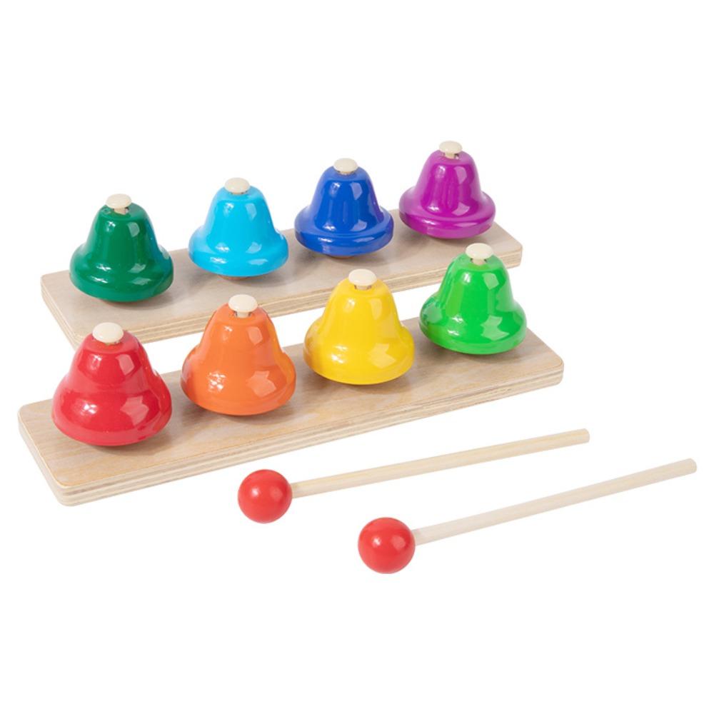 

Montessori Percussion Instrument Children Toys Metal Bell Musical Learning Toy Children Kids 8 Note Color Bell