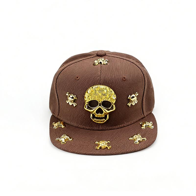 Unisex Skeleton Label With Drill Hip-hop Hats Outdoor Wide-brimmed Street Dance Cap Fashion Casual Baseball Caps Sunscreen Hat