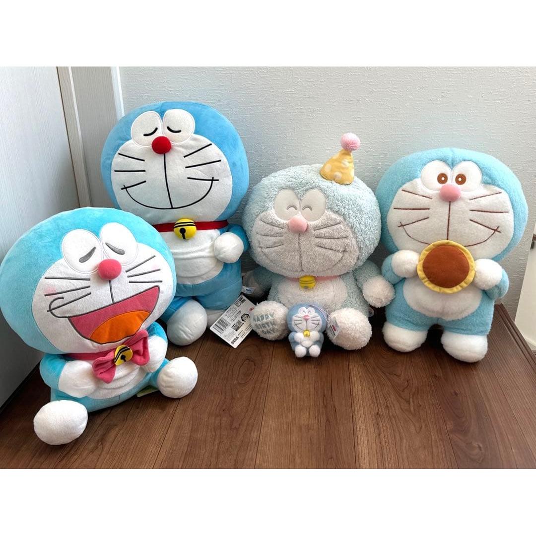 Popular Doraemon stuffed toy mascot 5 pieces bulk sale no compression