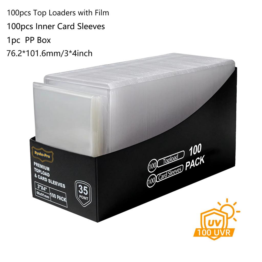 Toploader Binder Holds 252+ Top Loaders 9 Pocket Top Loader Binders for 3" X 4" Rigid Card Holders for MTG TCG  Sport Cards