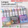 Languo 146/10 Color Ballpoint Pen 0.8mm Cartoon Soft Grip Press for Drawing Multicolor Writing Pen Office School Supplies