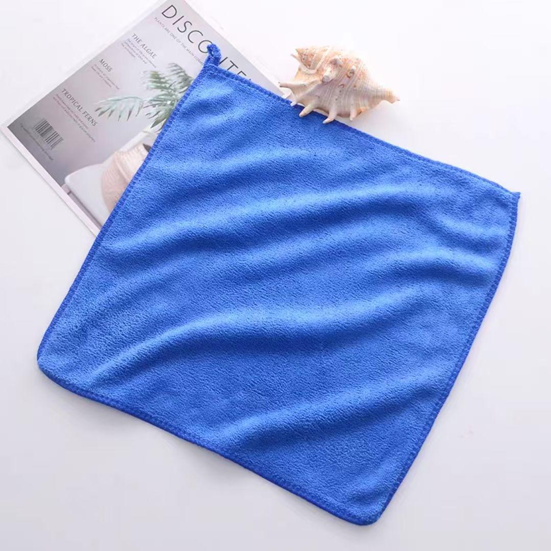 

Multi-Purpose Microfiber Towel: High Absorption for Kitchen, Car, and Household Cleaning 30*30-Extra Thick синий