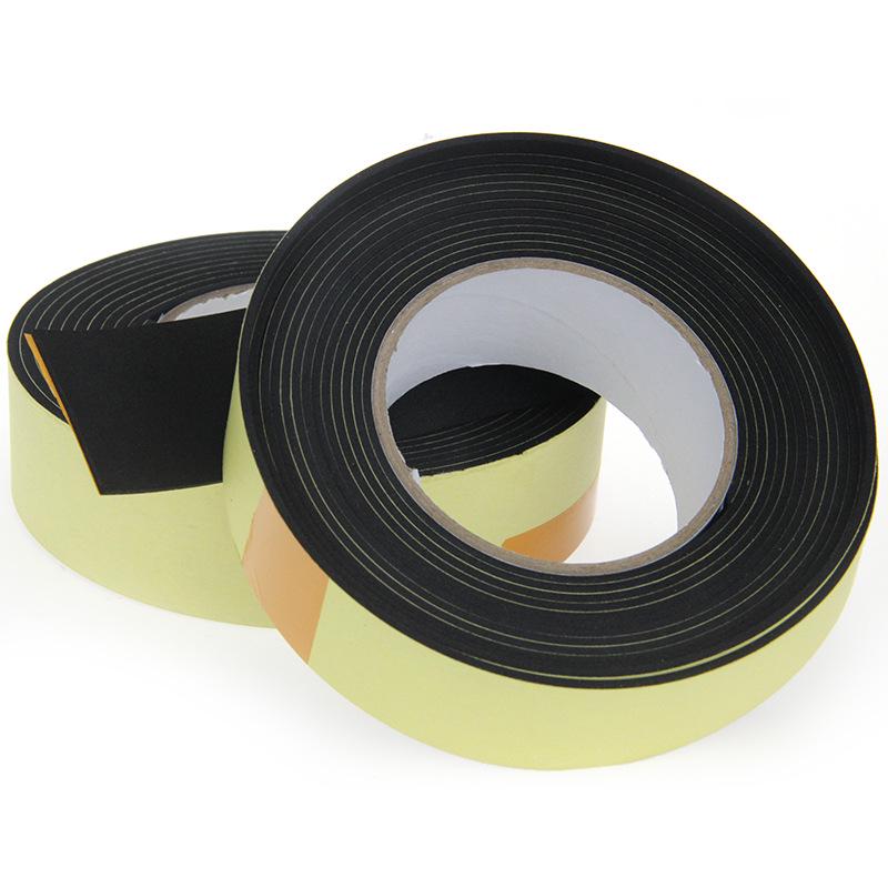 Weitian Black EVA 153MM Thick Single-Sided Adhesive Shockproof Battery Floor Sealing Foam Strip.