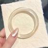 Ice-Type Stone Bracelet Bangle Transparent Agate Chalcedony Bracelet  Holiday Gifts
