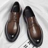 Fashion New Party Office Walking Shoe Breathable Leather Lace-Up Formal Shoes Classic Men Shoes for Wedding Men's Wingtip Oxford Shoes